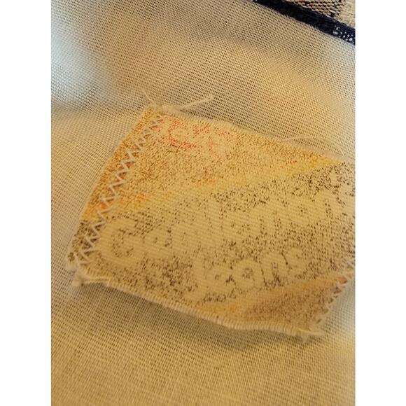 1960s Vintage Levi’s Gentleman Jeans Size 38 Navy Cream Red Plaid - Picture 6 of 8